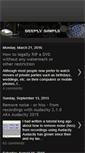 Mobile Screenshot of deeplysimple.net